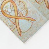 Endometrial Cancer Awareness Ribbon Soft Blankets Fleecedecke (Ecke)