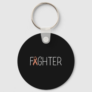 Endometrial Cancer Fighter Peach Uterine Cancer Aw Schlüsselanhänger