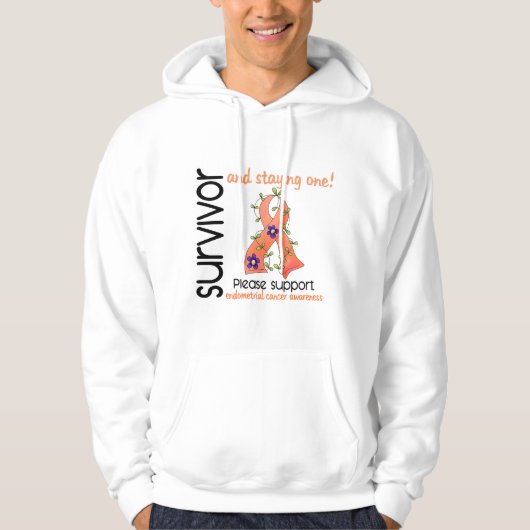 Endometrial Krebs des Überlebend-9 Hoodie (Vorderseite)