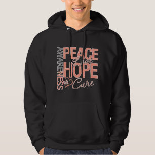 Endometrial Krebs-FriedensLiebe-Heilung Hoodie