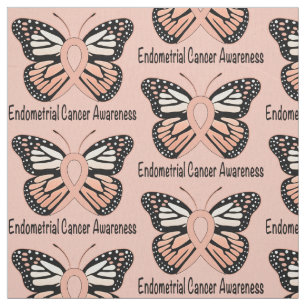 Endometrial Krebs-Schmetterlings-Bewusstseins-Band Stoff