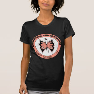 Endometrial Krebs-Überlebend-Schmetterling T-Shirt