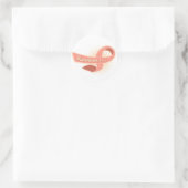 Endometriale Krebsüberlebensrate Runder Aufkleber (Tasche)