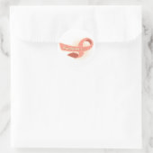 Endometriale Krebsüberlebensrate Runder Aufkleber (Tasche)