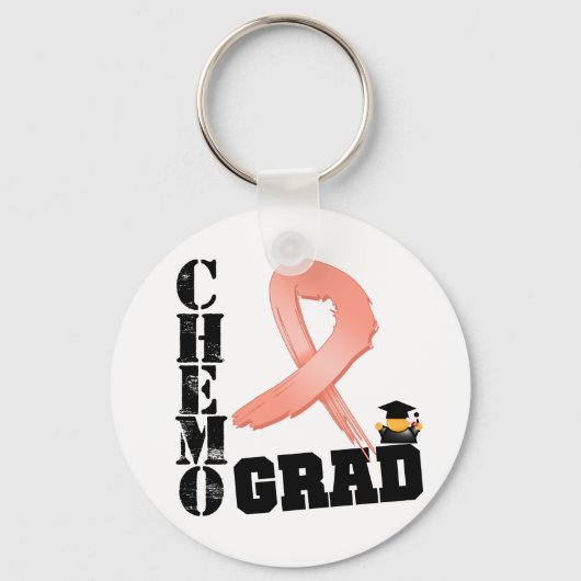 Endometrialer Krebs Chemo Grad Schlüsselanhänger (Vorderseite)