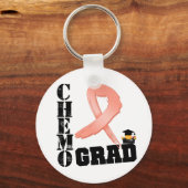 Endometrialer Krebs Chemo Grad Schlüsselanhänger (Vorderseite)