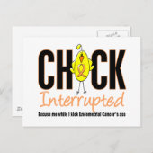 Endometrialer Krebs Kick unterbrochen Postkarte (Vorne/Hinten)