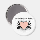 Endometrialer Krebs Kriegerherz Magnet (Vorderseite/Rückseite)