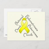 Endometriose Aufklärung Monat Licht Postkarte (Vorne/Hinten)