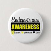 Endometriose Awareness Abzeichen Button (Vorderseite)