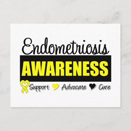 Endometriose Awareness Abzeichen Postkarte (Vorderseite)