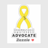 Endometriose Awareness Advocate Vinyl Sticker (Blatt)