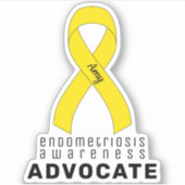 Endometriose Awareness Advocate Vinyl Sticker (Vorderseite)