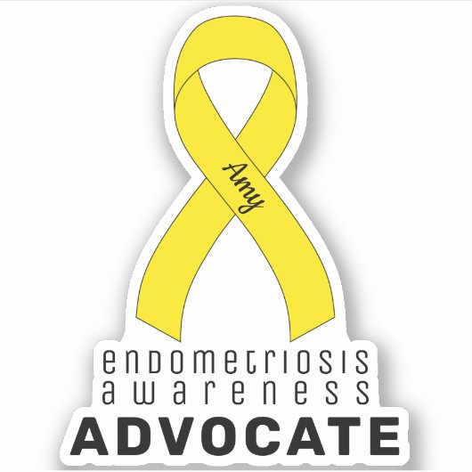 Endometriose Awareness Advocate Vinyl Sticker (Vorderseite)