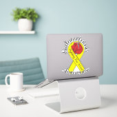 ENDOMETRIOSE AWARENESS Cut Vinyl Sticker (Laptop auf Schreibtisch)