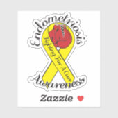 ENDOMETRIOSE AWARENESS Cut Vinyl Sticker (Blatt)