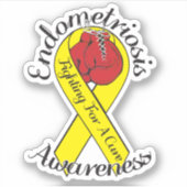 ENDOMETRIOSE AWARENESS Cut Vinyl Sticker (Vorderseite)