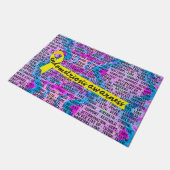 Endometriose Awareness Doormat Fußmatte (Schrägansicht)