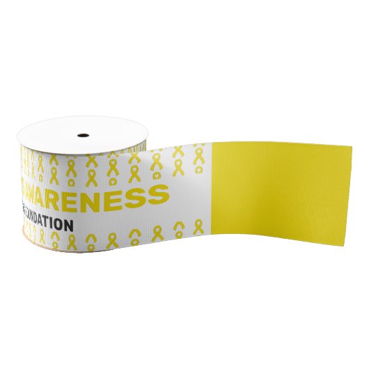 Endometriose Awareness Pattern Ribbon Ripsband (Spule)