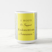 Endometriose Awareness Ribbon Engel Custom Tasse (Mittel)