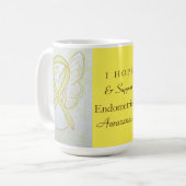 Endometriose Awareness Ribbon Engel Custom Tasse (Vorderseite Links)