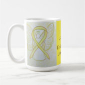 Endometriose Awareness Ribbon Engel Custom Tasse (Links)