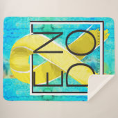 Endometriose Awareness Sherpa Blanka Sherpadecke (Vorderseite (Horizontal))