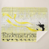 Endometriose Awareness Sherpa Blanka Sherpadecke (Vorderseite (Horizontal))