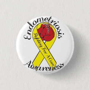 Endometriose-Awarness Kleiner, 1¼-Zoll-Round-Butt Button