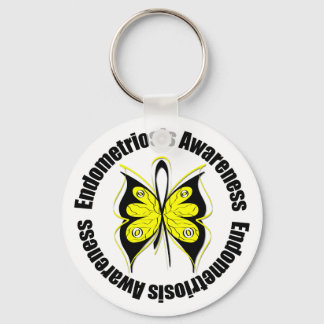 Endometriose-Bewusstsein Butterfly Schlüsselanhänger