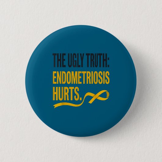 Endometriose-Bewusstsein - Endometriose Button (Vorderseite)