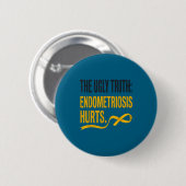 Endometriose-Bewusstsein - Endometriose Button (Vorne & Hinten)