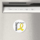 Endometriose-Bewusstsein Gemstone Ribbon Magnet (In Situ (Geschirrspüler))