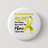 Endometriose-Bewusstsein Monat Band Geschenke Button (Vorderseite)