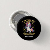 Endometriose-Bewusstsein stark Einhornkrieger Button (Vorne & Hinten)