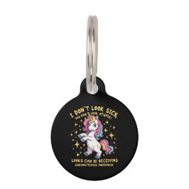 Endometriose-Bewusstsein stark Einhornkrieger Haustiermarke