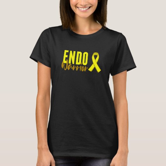 Endometriose-Gelbe Sensibilisierungskette für Endo T-Shirt (Vorderseite)