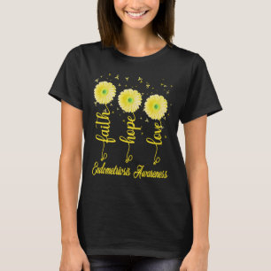 Endometriose Glauben hoffen Liebe daisy Blume T-Shirt