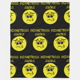 Endometriose Ist zum Kotzen Fleecedecke