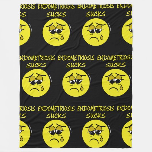 Endometriose Ist zum Kotzen Fleecedecke (Vorderseite)