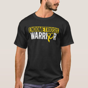 Endometriose-Kriegerin Gelbes Band Endo-Bewusstsei T-Shirt
