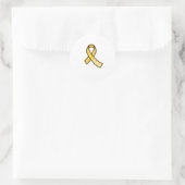 Endometriose-Schleife Runder Aufkleber (Tasche)