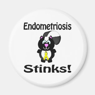 Endometriose stinkt Skunk Awareness Design Magnet