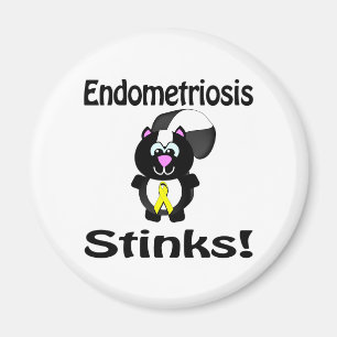Endometriose stinkt Stinktier-Bewusstseinsdesign Magnet