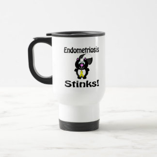 Endometriose stinkt Stinktier-Bewusstseinsdesign Reisebecher