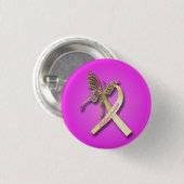 Endometriosis-Band mit Goldschmetterling Button (Vorne & Hinten)