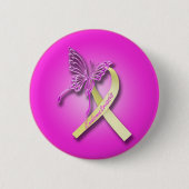 Endometriosis-Band mit Schmetterling Button (Vorderseite)