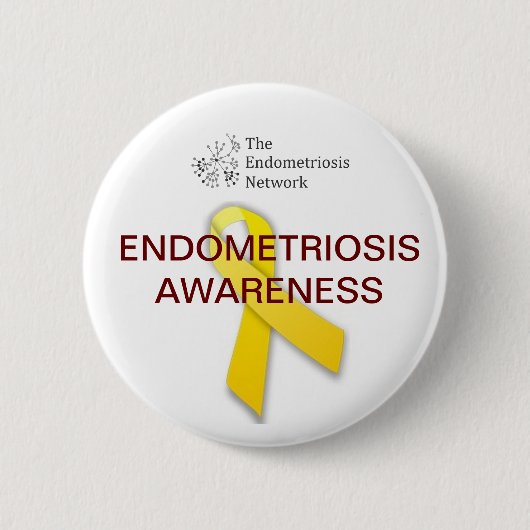 Endometriosis-Bewusstsein Button (Vorderseite)