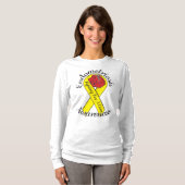 ENDOMETRIOSIS-BEWUSSTSEIN grundlegender langer T-Shirt (Vorne ganz)