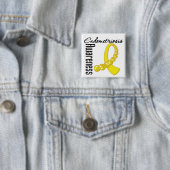 Endometriosis-Bewusstseins-Edelstein-Band Button (Beispiel)